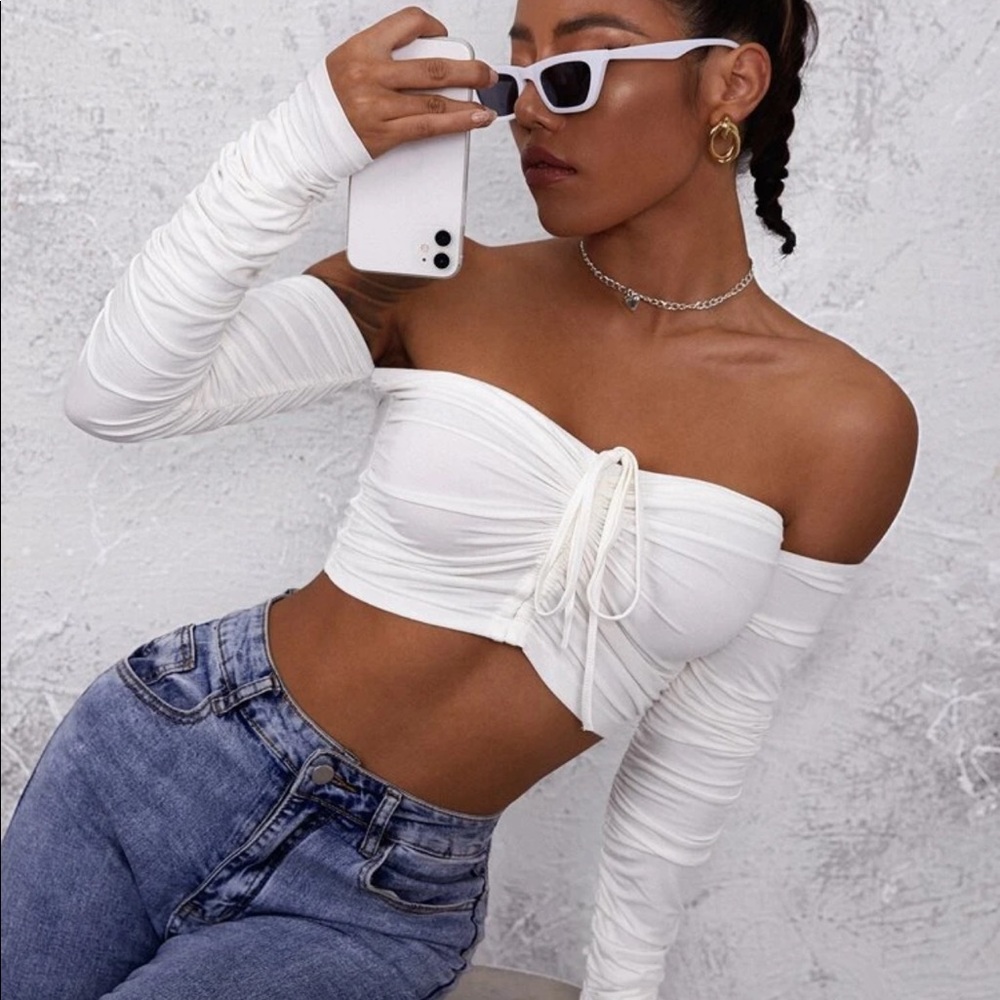 Drawstring Crop Top